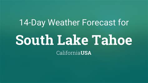 7 day forecast for south lake tahoe